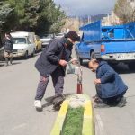 نصب تابلوهای مسیریابی اسکان اضطراری در بلوار امام رضا(ع) دستجردو برخی معابر شهر